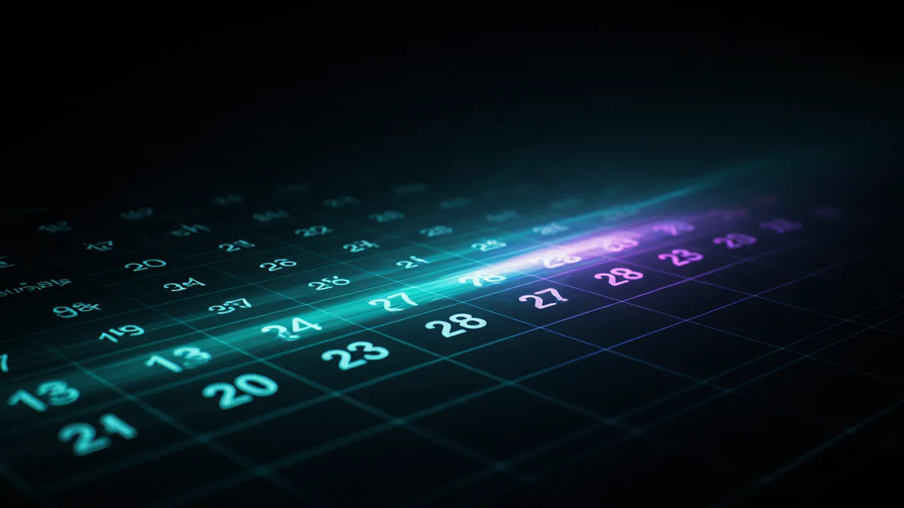 Calendar streak visualization showing consistent attendance pattern