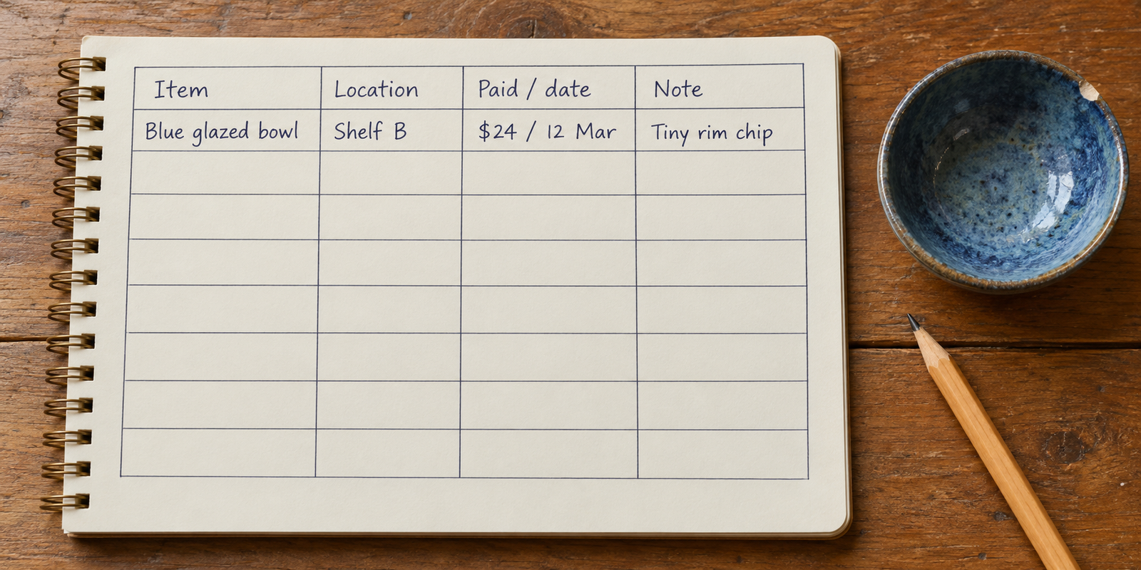 A handwritten table tracks application date, role, posting, resume, contact and next action